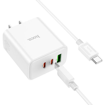 HOCO C126 PD 40W Fast Charger 3-Port (2 Type-C + 1 USB-A) (Pack Of 138)