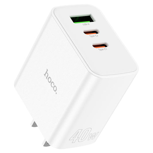 HOCO C126 PD 40W Fast Charger 3-Port (2 Type-C + 1 USB-A) (Pack Of 138)