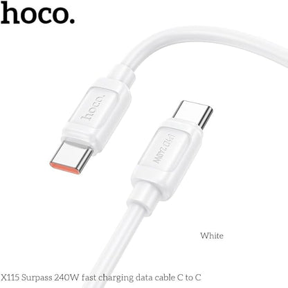 HOCO X115 Surpass 240W USB-C to USB-C Fast Charging Data Cable (Pack of 110)